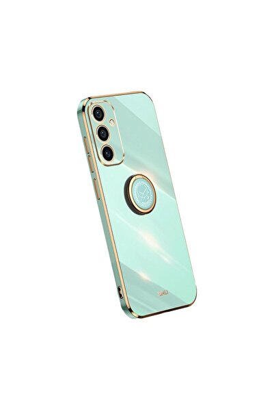 Xinli Straight Θήκη Σιλικόνης με Δαχτυλίδι Mint Green (Samsung Galaxy A15 4G ...