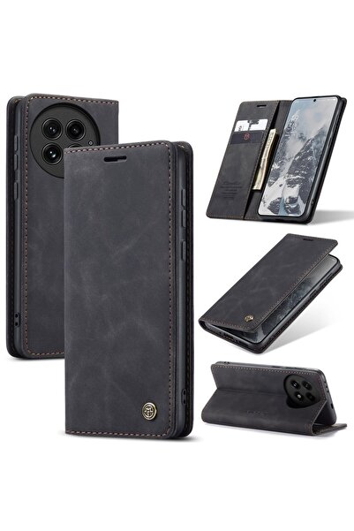Caseme 013 Retro Θήκη Βιβλίο Black (OnePlus 13 5G)