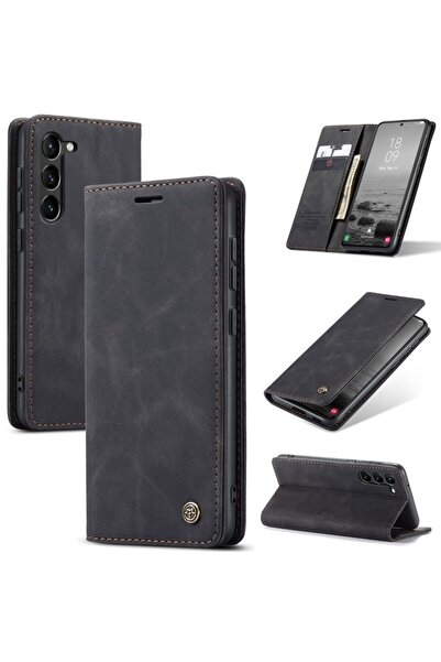 Caseme 013 Retro Θήκη Βιβλίο Black (Samsung Galaxy S24 Plus 5G)