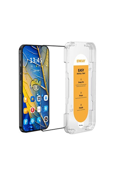 ENKAY Xiaomi Poco F6 Pro 5G Easy Install Full Tempered Glass με Οδηγό Τοποθέτ...