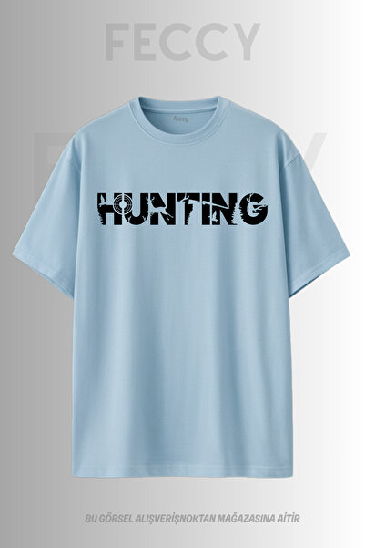 FECCY Premium Hunting Printed Hunter Theme Unisex Oversize Γυναικείο T-Shirt ...