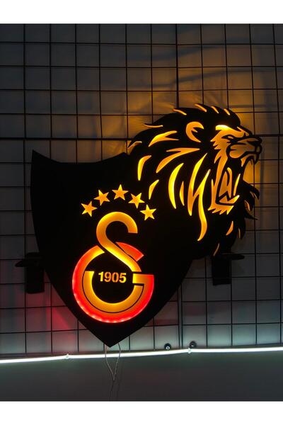 GS Taraftarına Özel Tasarım Aslanlı LED Tablo