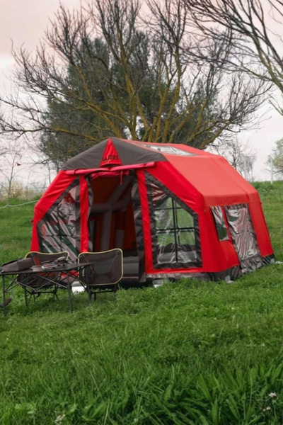 FARRI OOTDOOR MARINA Şişme Çadır | Kırmızı | 7 m² | 4–6 Kişilik | All-Season ...