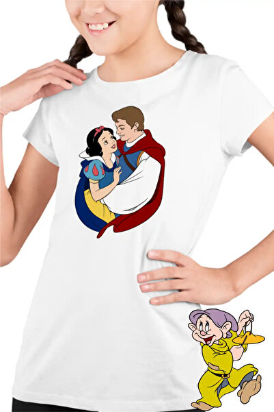 OEM Tricou Copii Fete Alba ca Zapada Love