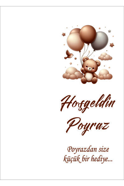 57ŞİMAL Kişiye Özel Hediyelik Kart 10x14 cm 30 Adet
