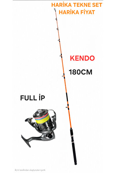 Kendo Holiday Boat 1.80m 100-250gr 2 Parça Olta Kamışı+FP 5000 METAL MAKİNA İ...