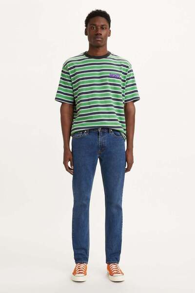 Levi's Blugi bărbați slim fit cu talie obișnuită Indigo închis 04511-5477