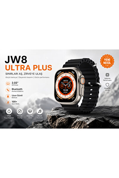 Akıllı Saat JW8 Ultra Plus 49mm NFC Destekli Bluetooth Arama Yapabilen Akıllı Saat