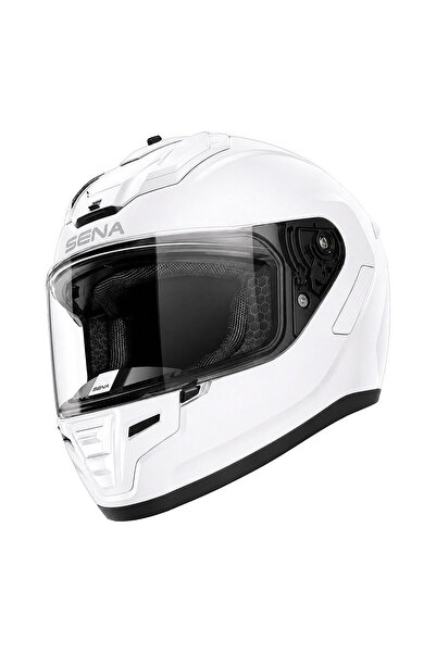 Sena Phantom Interkom Hazırlıklı Motosiklet Kask Beyaz
