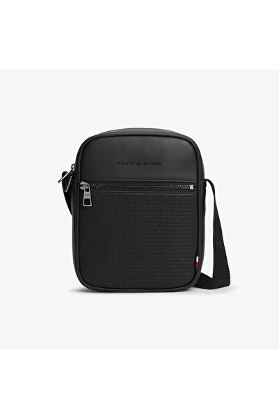 Tommy Hilfiger Woven Men's Black Crossbody Bag
