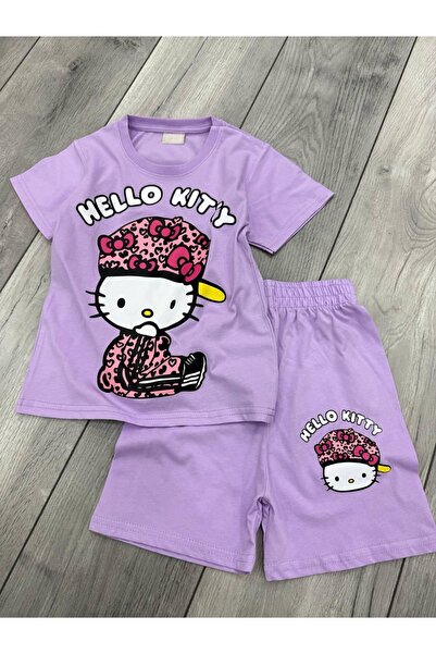 ARBİ kids Set pentru fete hello kitty, cu mâneci scurte și pantaloni scurți, ...
