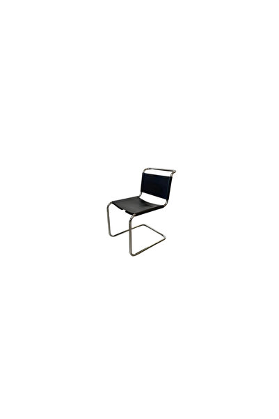 SARIOĞLU MOBİLYA Marcel Breuer Deri Döşeme Metal Sandalye