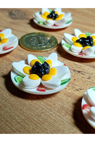 cankids El yapımı minyatür yumurta tabağı