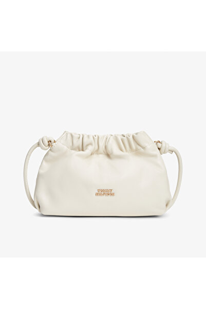 Tommy Hilfiger Soft Leather Kadın Bej Çapraz Çanta