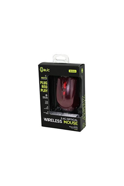 Blic Bwm-5 (Bordo) Kablosuz Mouse (8-10m Distance)(Wireless & Kablosuz)(1600d...