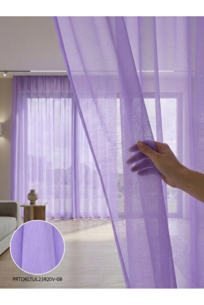 LEVENT ÖZEL PratikTül Dekoratif Tül Tül Perde 300x255 cm Orta Işık Geçirgen