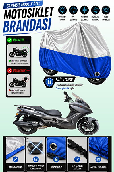 Cemku Twin غطاء محرك متوافق مع Arora GT 250 باللون الرمادي من الأعلى والأزرق ...