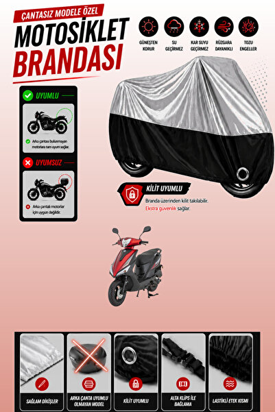 Cemku Twin Top Gray - Bottom Black Mondial 50 Loyal Compatible Engine Cover, ...
