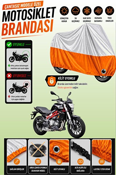 Cemku Twin غطاء محرك متوافق مع Benelli BN 302 باللون الرمادي من الأعلى والبرت...