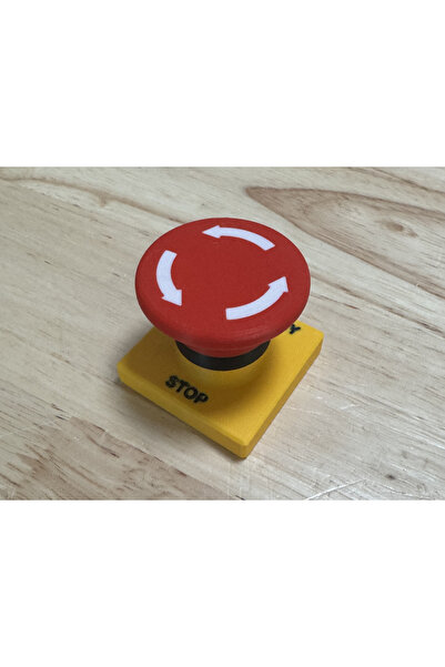 Mays3Dstudio Emergency Stop Tuşu Mekanik Klavye Clicker Stres Oyuncağı