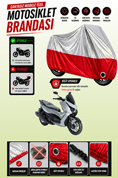 Cemku Twin غطاء محرك متوافق مع RKS RZ 250S باللون الرمادي من الأعلى والأحمر م...
