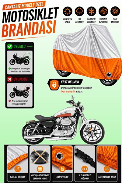 Cemku Twin Top Gray - Bottom Orange Harley-Davidson Sportster Superlow Xl883L...