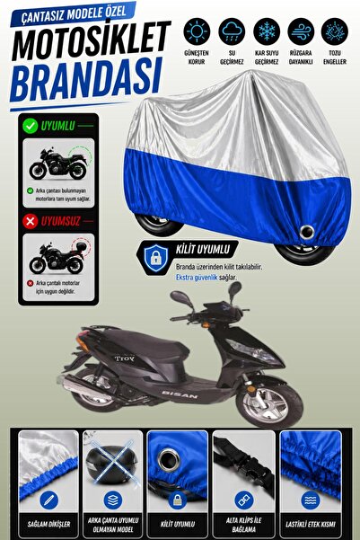 Cemku Twin Top Gray - Bottom Blue Bisan Tro.Y 100 Compatible Engine Tarpaulin...