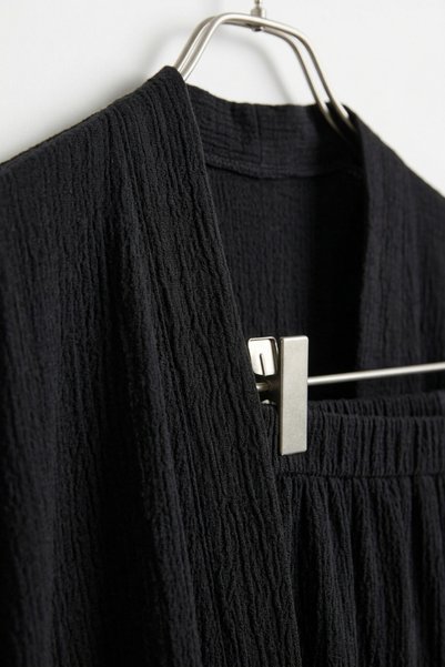 Elisho Bürümcük Fabric Trousers Double Set Kimono