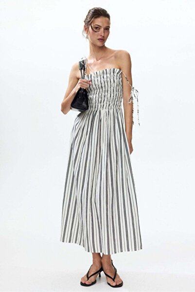 H&M Smocked-bodice tie-strap dress