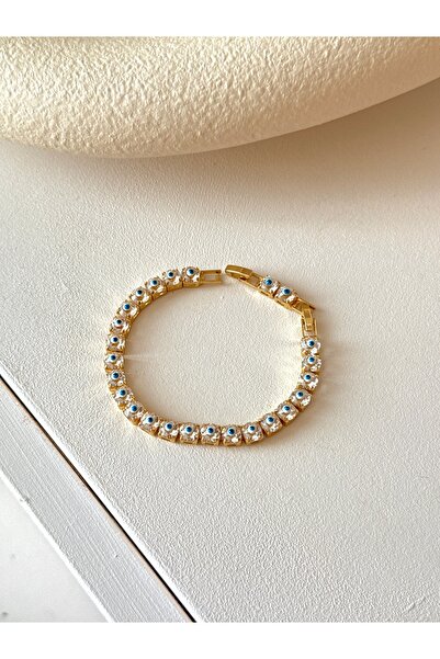 YOUES JEWELRY Çelik Zirkon Taşlı Su Yolu Bileklik