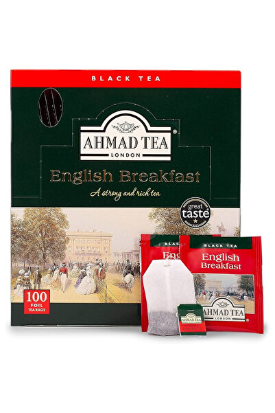 Ahmad Tea أكياس شاي أسود أحمد، 100 قطعة