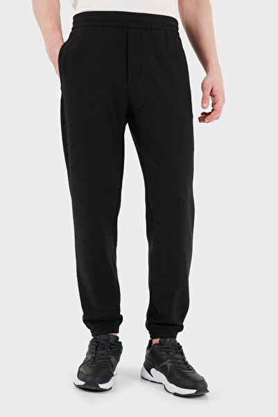 Emporio Armani Regular Fit Elastic Waist Elastic Leg Jogger Trousers Men's Pa...