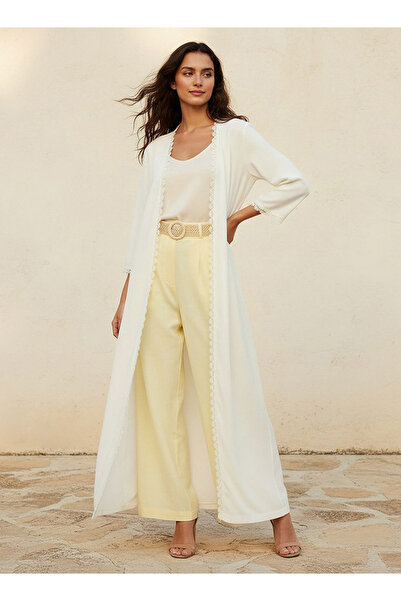 FAV Longline Lace Trim Shrug