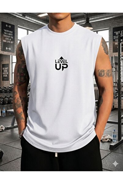 BW Bravely Wear Ανδρικό αμάνικο μπλουζάκι LEVEL UP με στάμπα Zero Sleeve Spor...