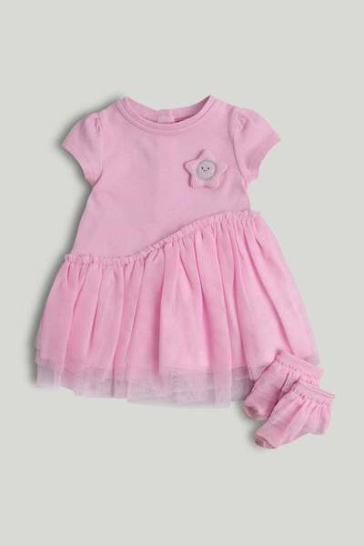 MOTHERCARE فستان من الجيرسيه والتول مع جوارب