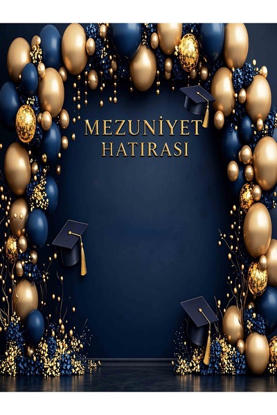 PROMISEBACKDROP2 Mezuniyet Hatırası , Okul Etkinlik Kumaş Fon 200x200 Ek Dikişli