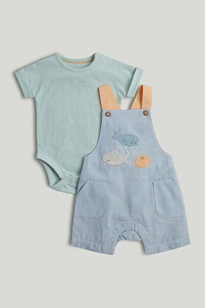 MOTHERCARE ملابس سيب شورت وبذلة بتصميم الحياة البحرية