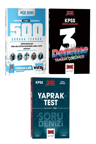 Yediiklim Yayınları 2026 MEB-AGS Eğitim Bilimleri-Türk Milli Eğitim Sistemi-M...