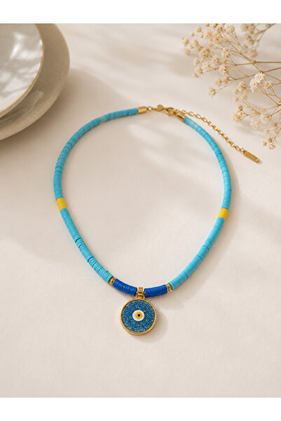Archhazel Jewelery Liora Nazar Beaded Fimo Necklace – Handmade Colorful Summe...