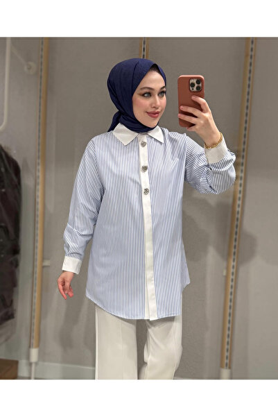StellaStore Stella Çizgili Yeni sezon Gömlek