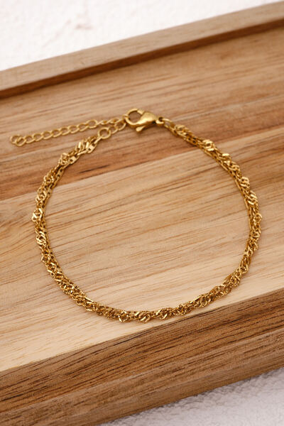 ByFlorya Jewelry Steel Velvet Bracelet Combination Chain Florya Singapore&Tex...