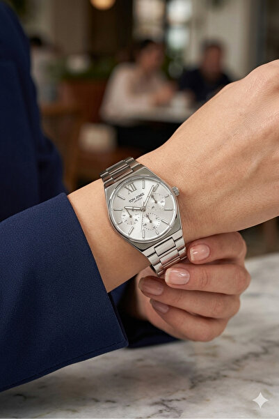 Tom Jones London Luxury Series Roman Numeral Dial Steel Case Steel Band Women...