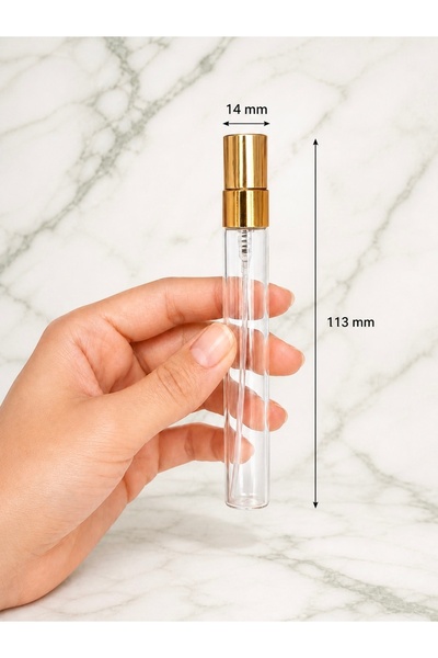 mupika 50 Adet Sprey Cam Şişe 10ml , Hediyelik Kolonya Şişesi