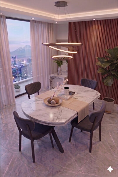 Avenza living Nova Serisi Modern Yemek Masası Takımı - 4 Kişilik Salon & Mutf...