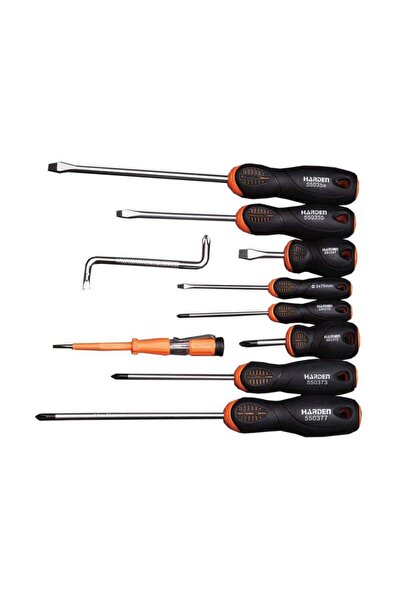 HARDEN Set of 10 Screwdrivers, Professional,