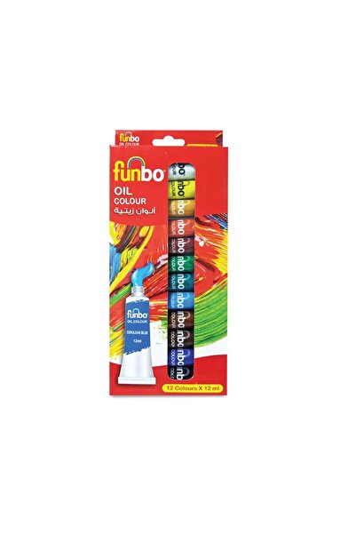 Funbo Oil Paint 12's 12ml Tube