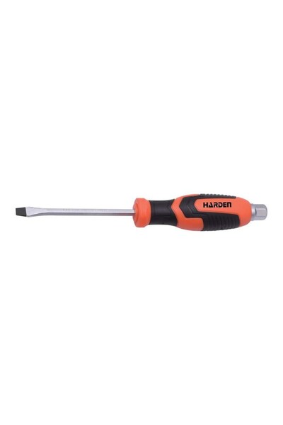 HARDEN Screwdriver with Bi-Component Handle and Impact Head, Slot, Profession...