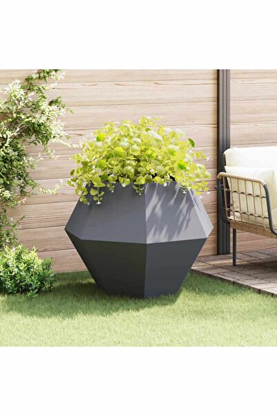 vidaxl Jardiniera Antracit 100 x 100 x 80 cm Otel