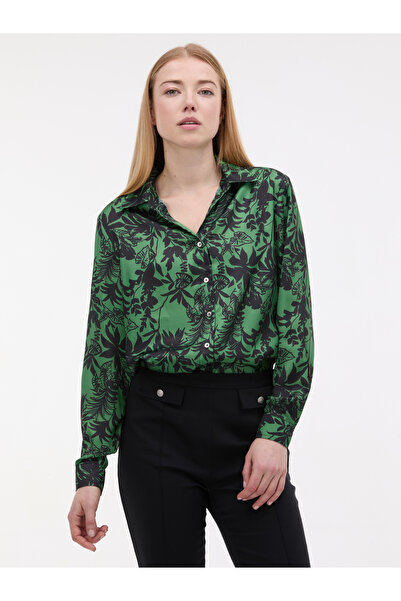 ORSAY Bluză verde de damă cu model