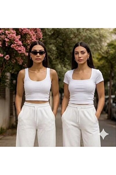 MİLYA&GYM Γυναικείο πακέτο 2 τεμαχίων Καμιζόλα από ριμπ ύφασμα που αγκαλιάζει...